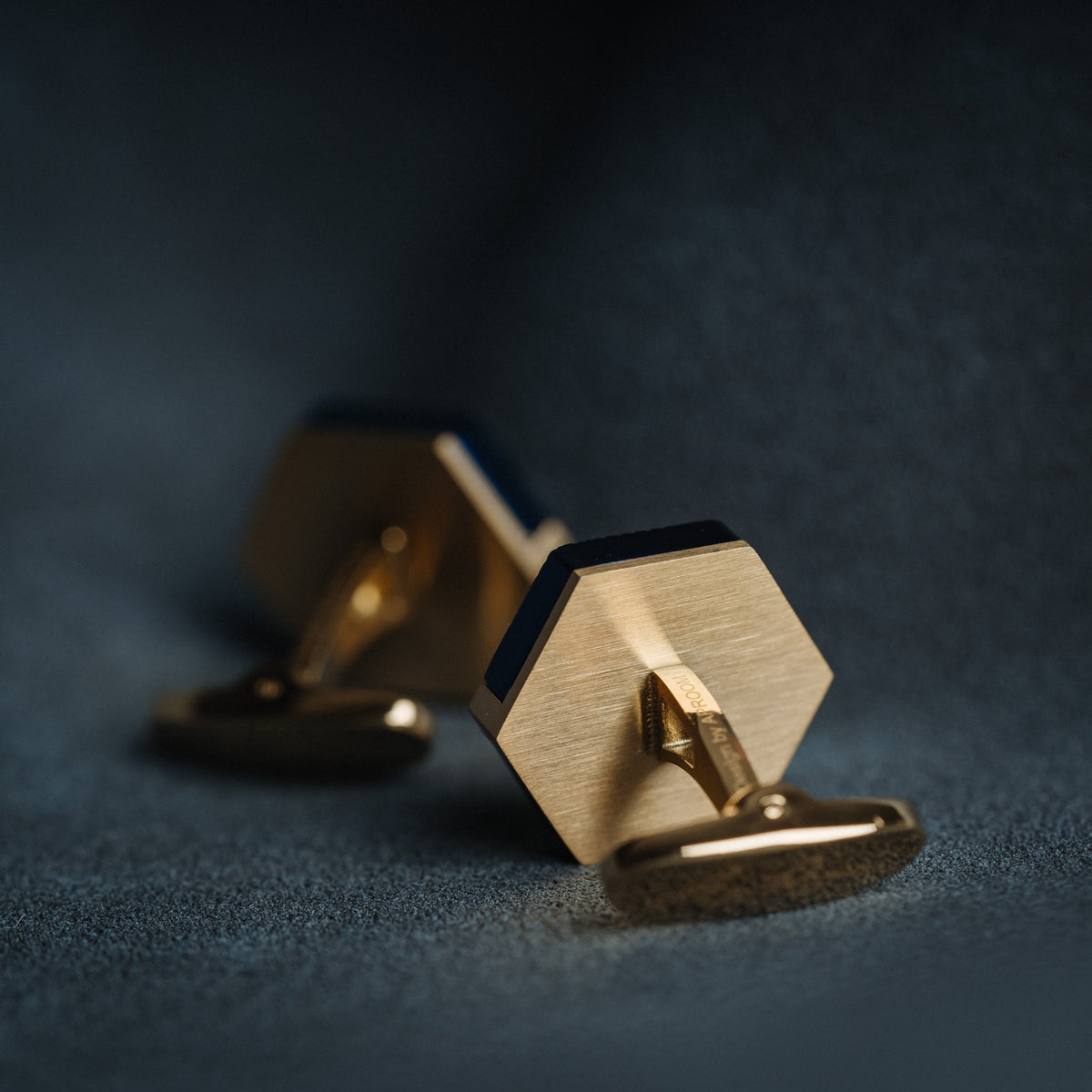 French Blue/Gold Cufflinks