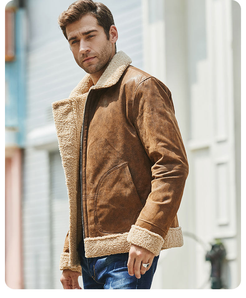 Vintage Pig Skin Leather Jacket