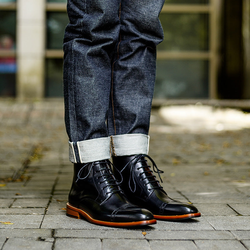 British Men's Leather Boots