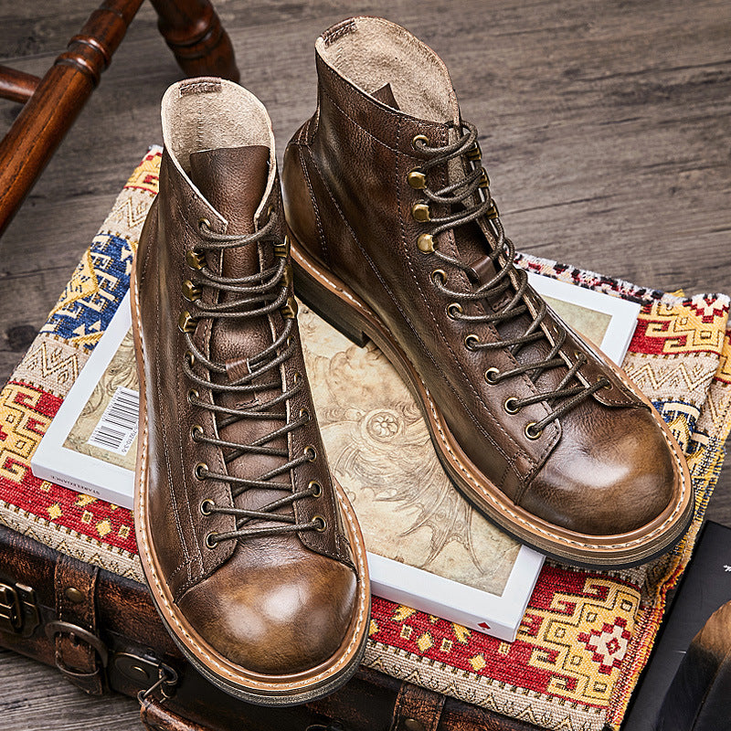 Vintage Leather Martin Boots