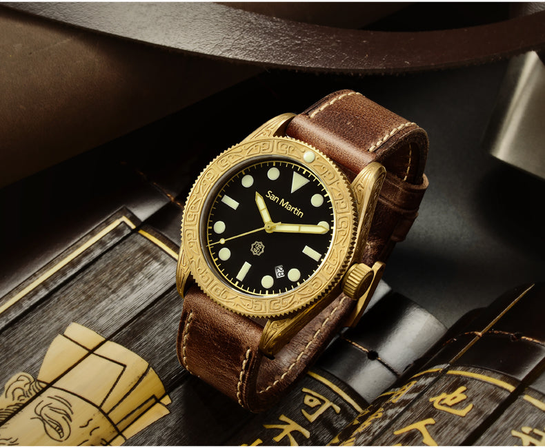 San Martin Bronze Automatic Dive Watch