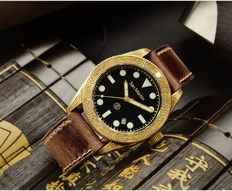 San Martin Bronze Automatic Dive Watch