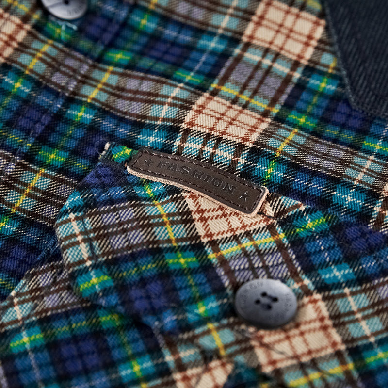 Military Plaid Dress Shirt