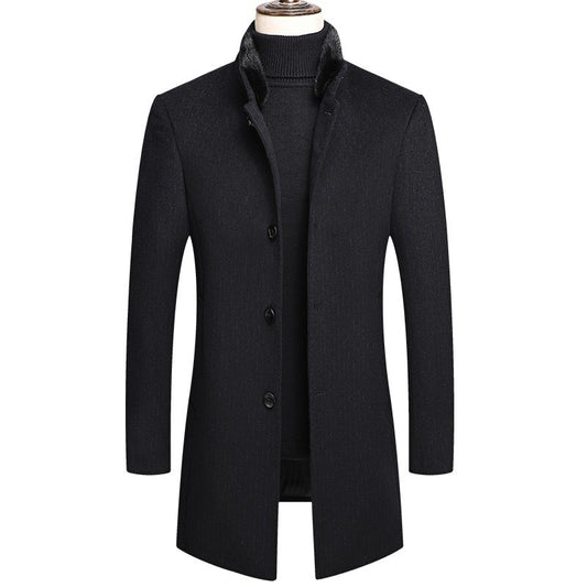 Thick Mink Wool Coat