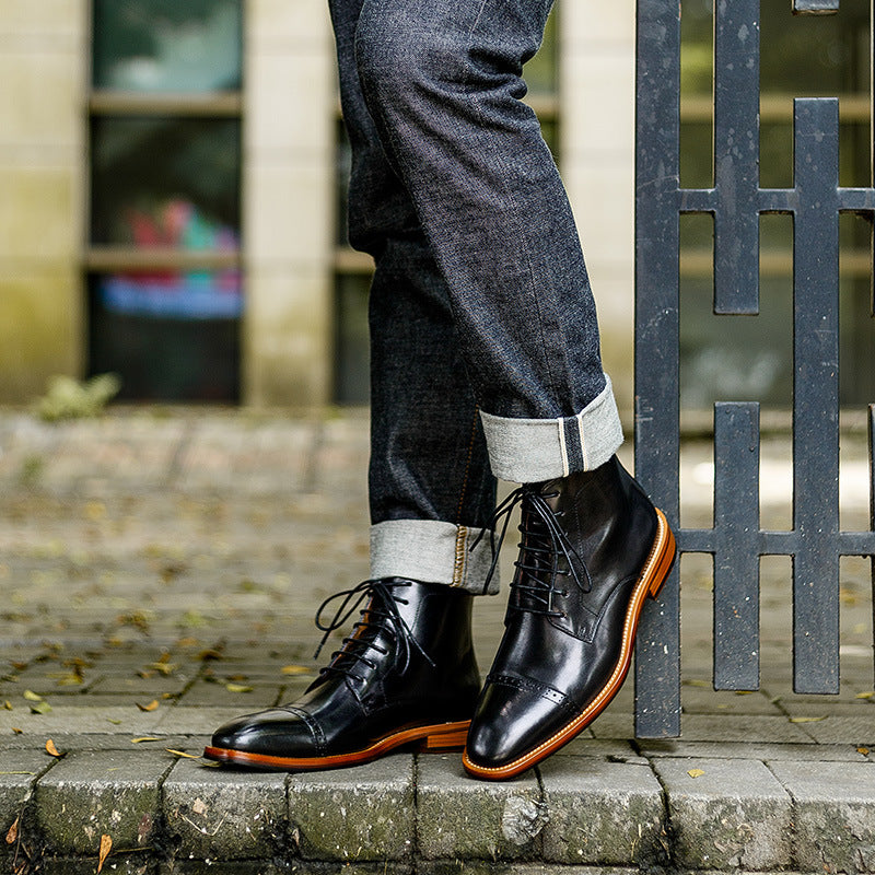 British Men's Leather Boots