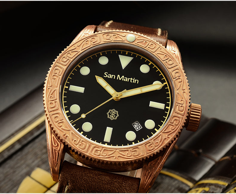 San Martin Bronze Automatic Dive Watch