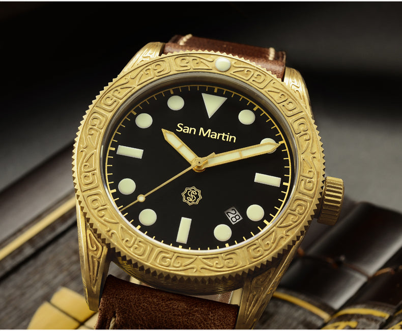 San Martin Bronze Automatic Dive Watch