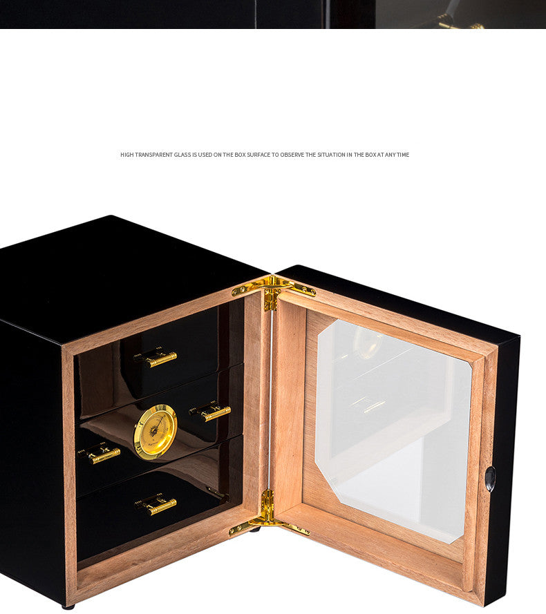 Solid Wood Cigar Humidor