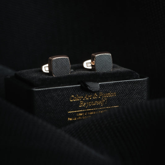 French Rose Gold Cufflinks