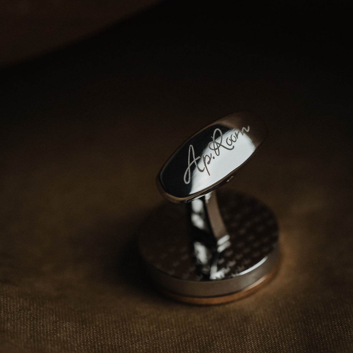 French Steel Color Cufflinks