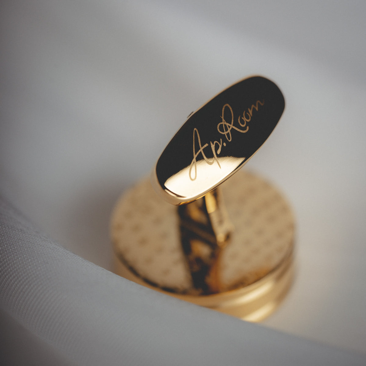 French Gold And Silver Shell Cufflinks