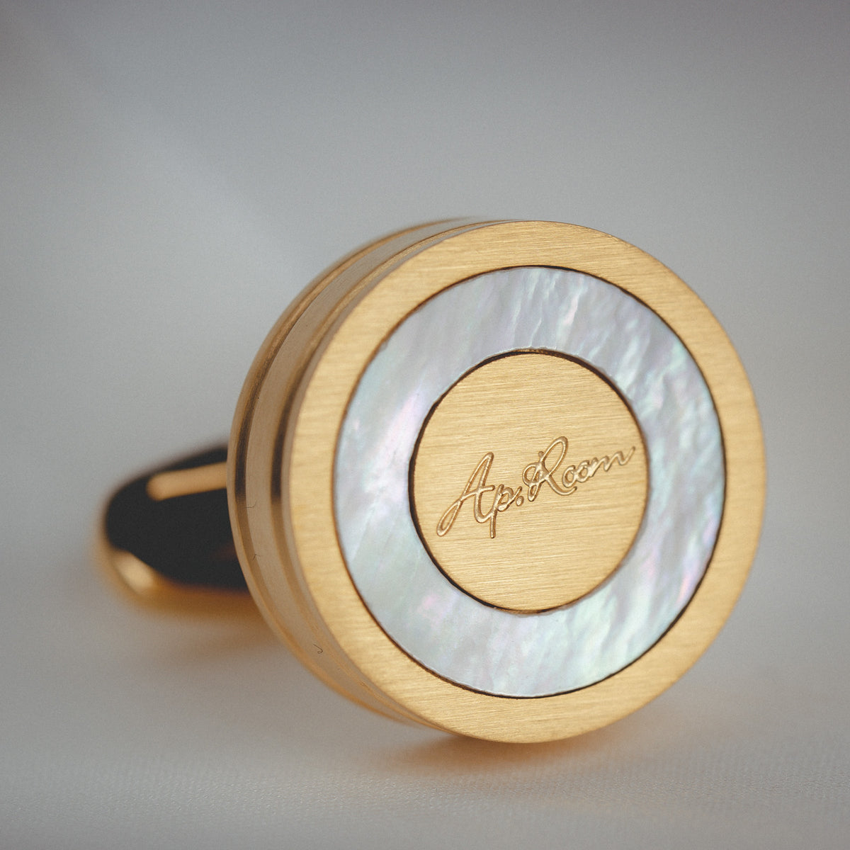 French Gold And Silver Shell Cufflinks