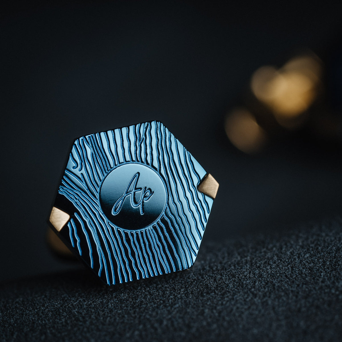 French Blue/Gold Cufflinks