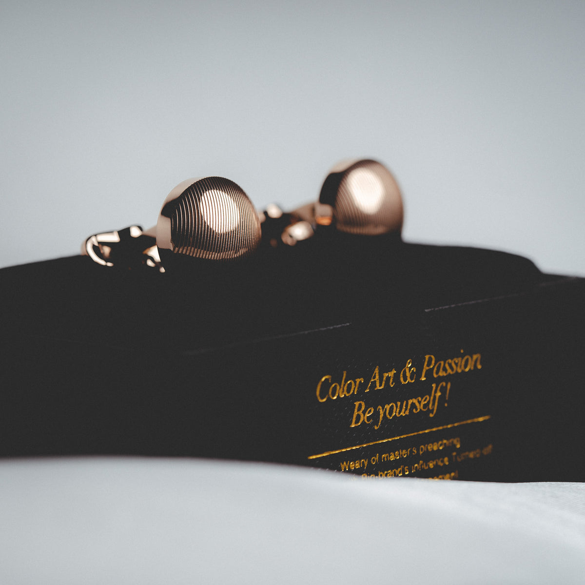 French Rose Gold Cufflinks
