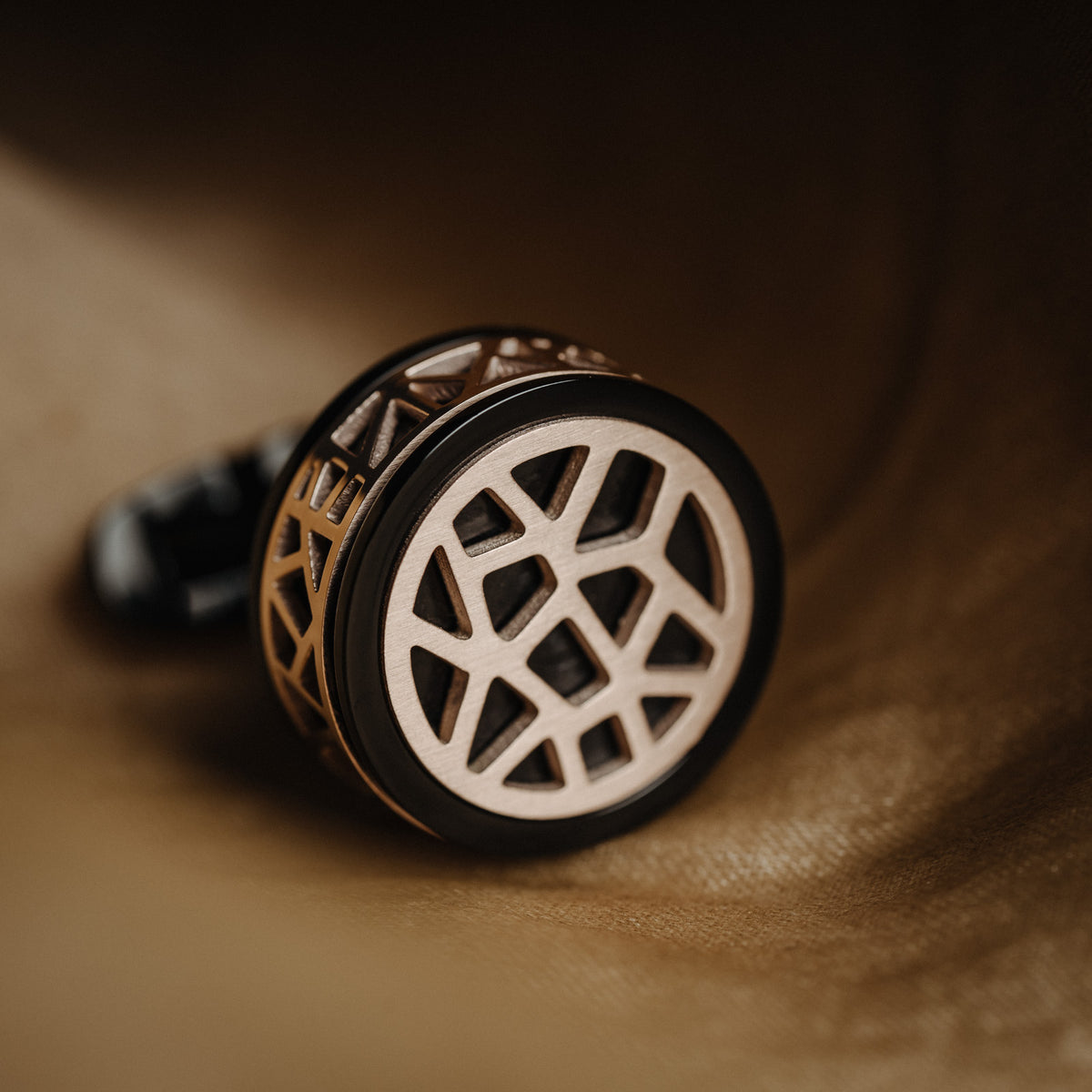 French Black Gold Cufflinks