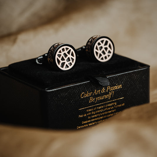 French Black Gold Cufflinks