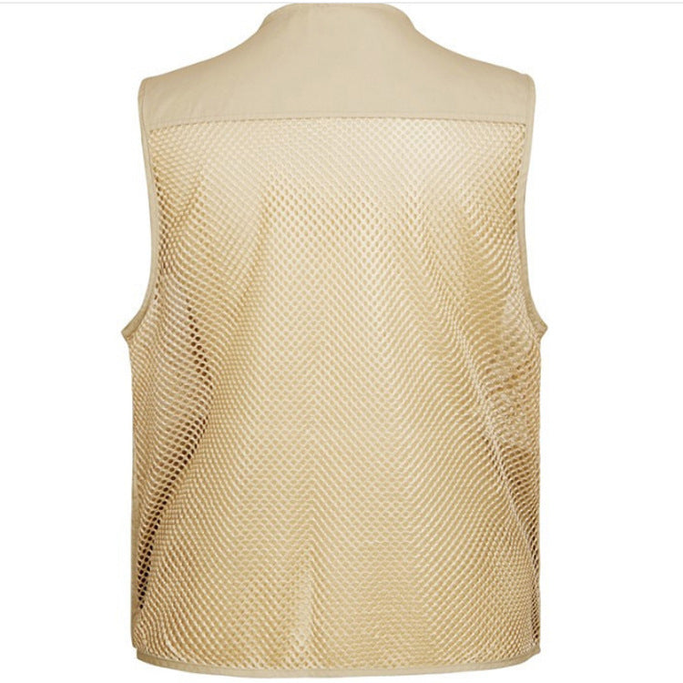 Summer Mesh Work Clothes Vest Men'S Vest