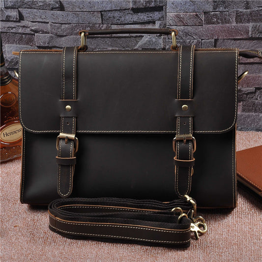 Men's Leather Cowhide Crazy Horse bag