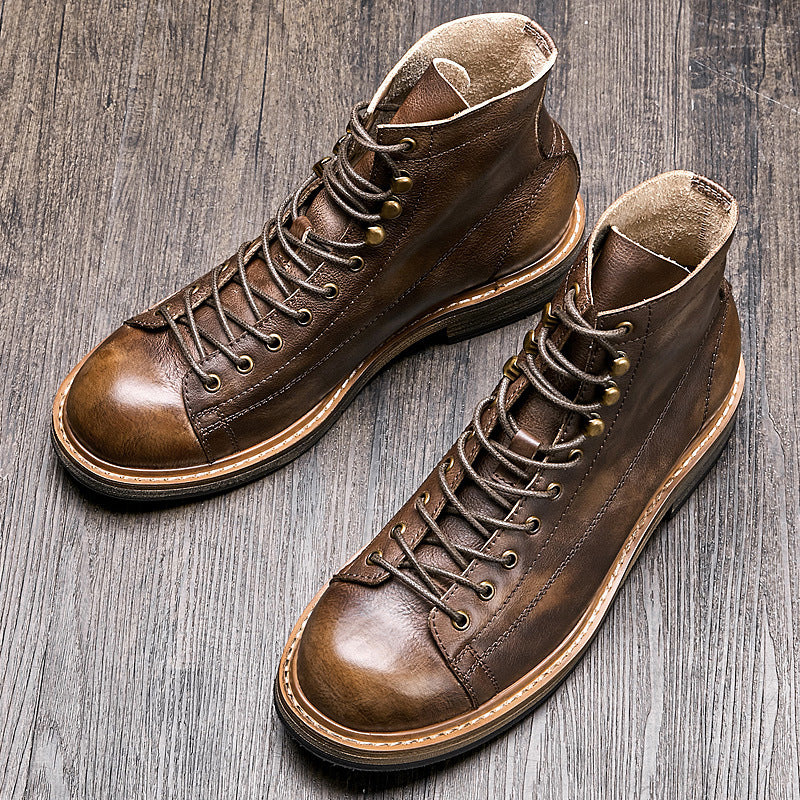 Vintage Leather Martin Boots