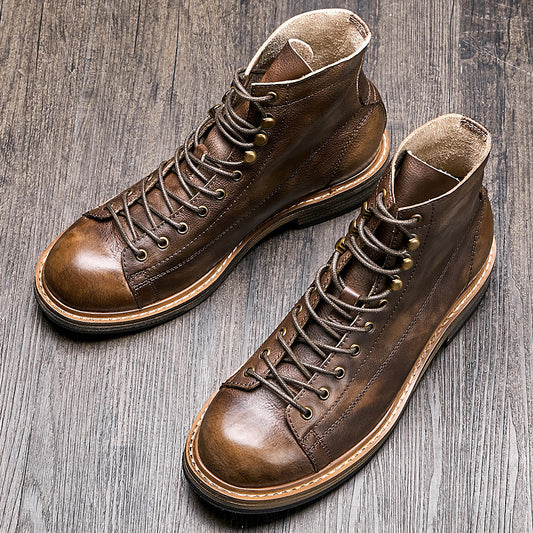 Vintage Leather Martin Boots