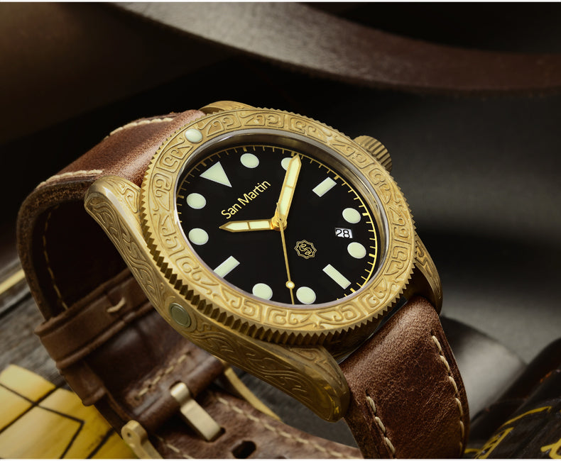 San Martin Bronze Automatic Dive Watch