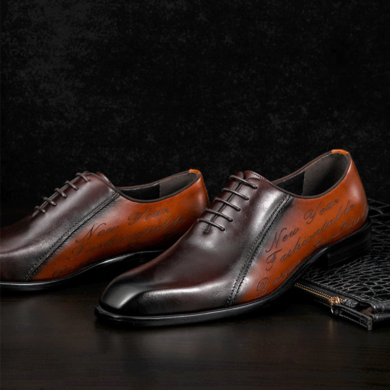 Genuine Leather Oxford Shoes