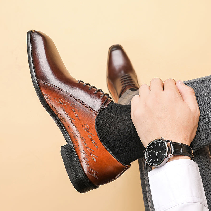 Genuine Leather Oxford Shoes