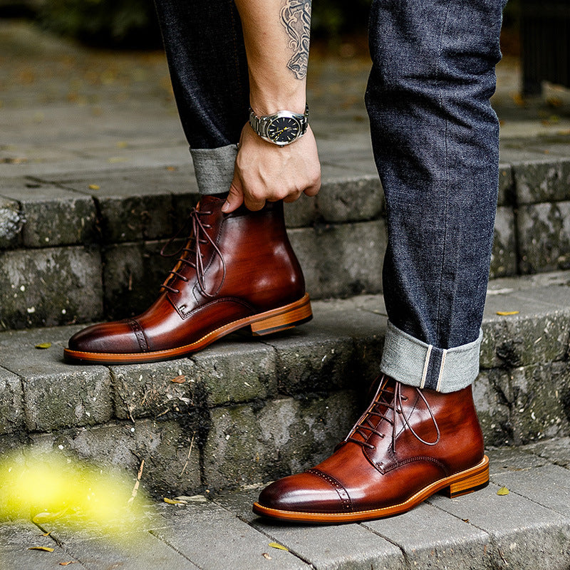 British Men's Leather Boots