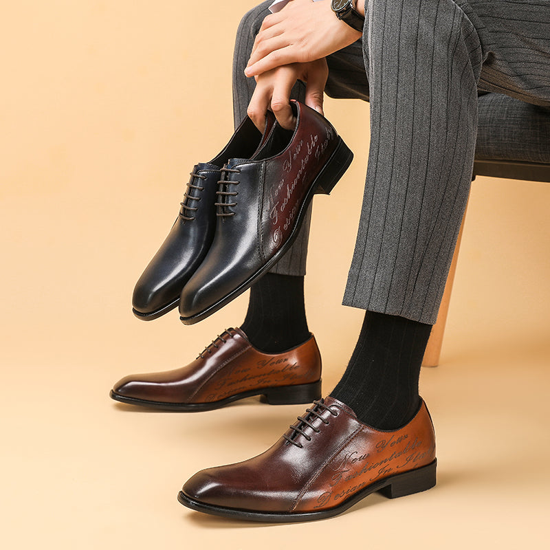 Genuine Leather Oxford Shoes