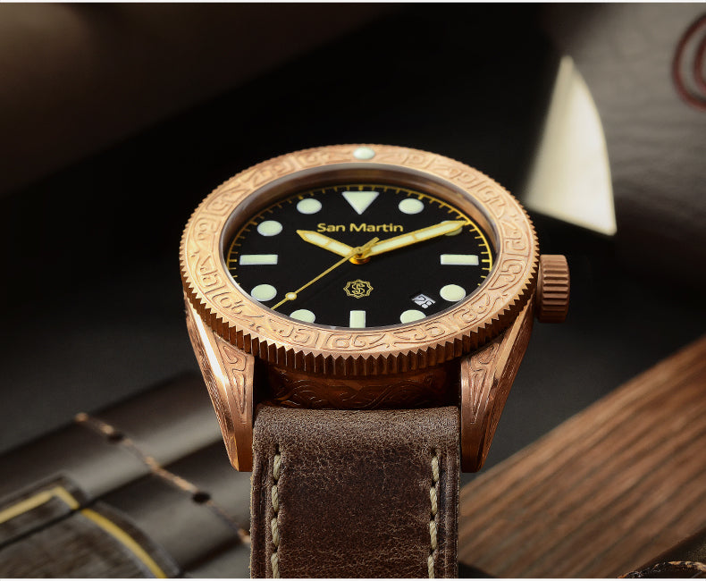 San Martin Bronze Automatic Dive Watch