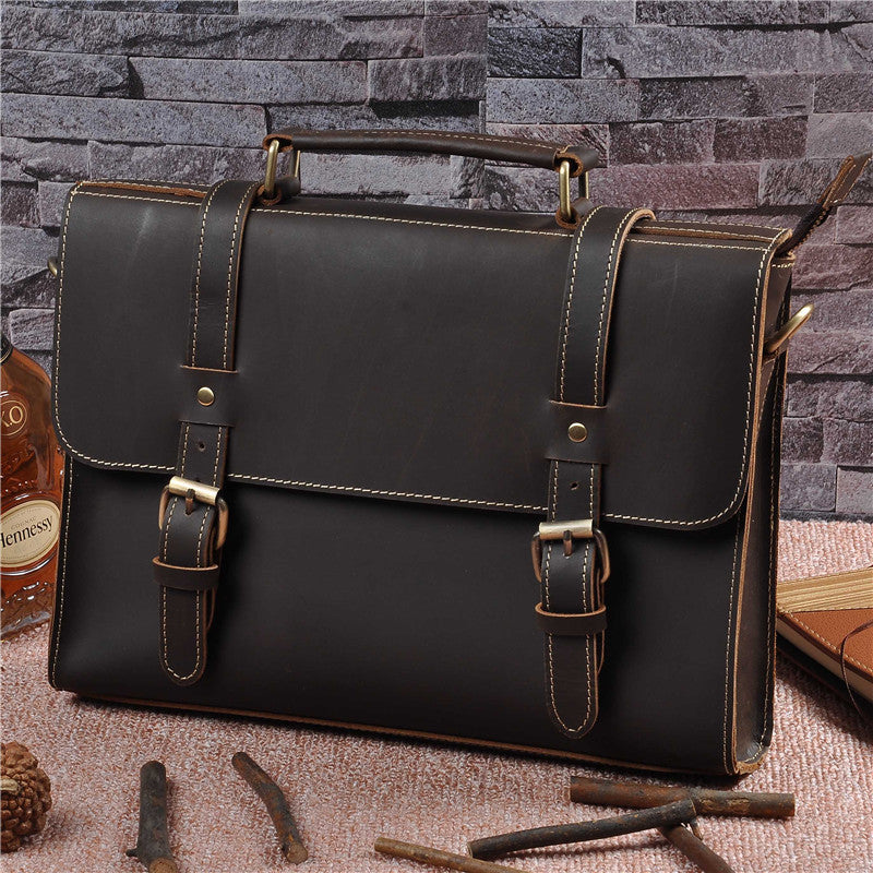 Men's Leather Cowhide Crazy Horse bag
