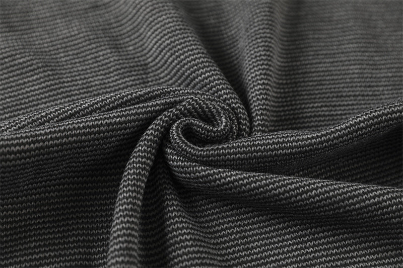 Cotton Spliced Knitted Sweater